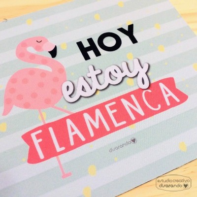Alfombrilla "Hoy estoy flamenca"