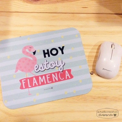 Alfombrilla "Hoy estoy flamenca"