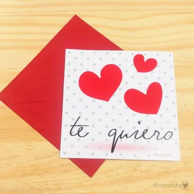 Tarjeta Te quiero