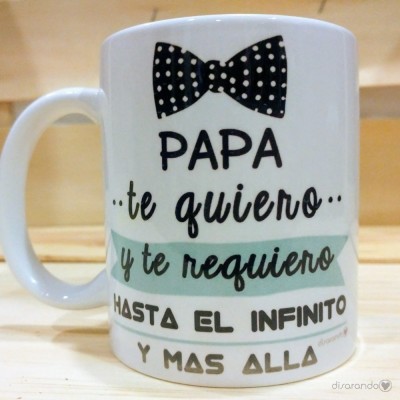 Taza padre pajarita