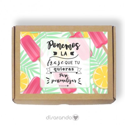 Caja personalizable Helados (3 tamaños)