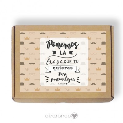 Caja personalizable Moustache (3 tamaños)
