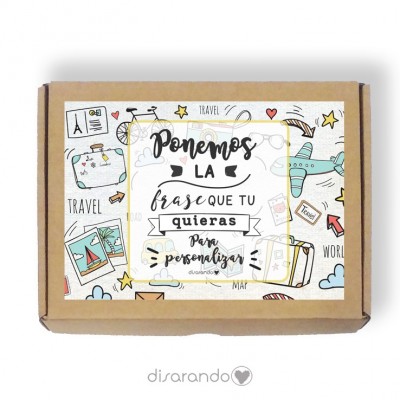 Caja personalizable Viajes (3 tamaños)