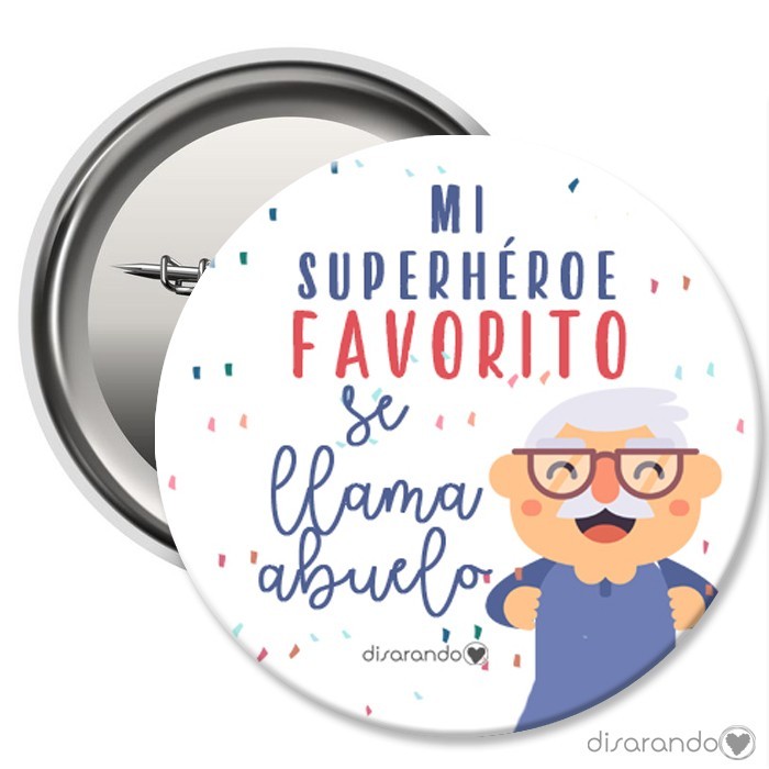 Imán Superhéroe Abuelo