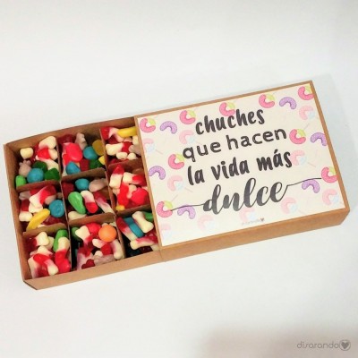 Caja Chucherías "Chuches que hacen la vida más dulce"