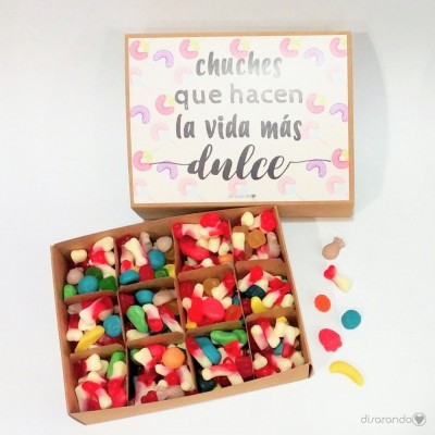 Caja Chucherías "Chuches que hacen la vida más dulce"