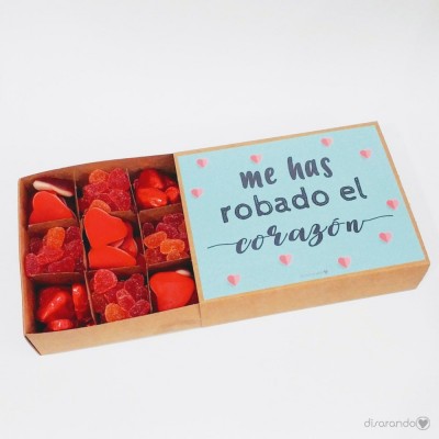 Caja Chucherías "Me has robado el corazón"
