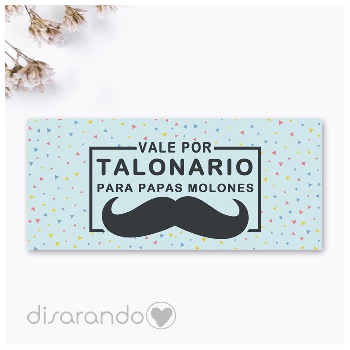 Talonario vales papá