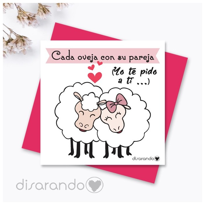 Tarjeta ovejas