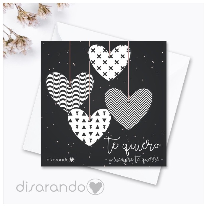 Tarjeta te quiero siempre