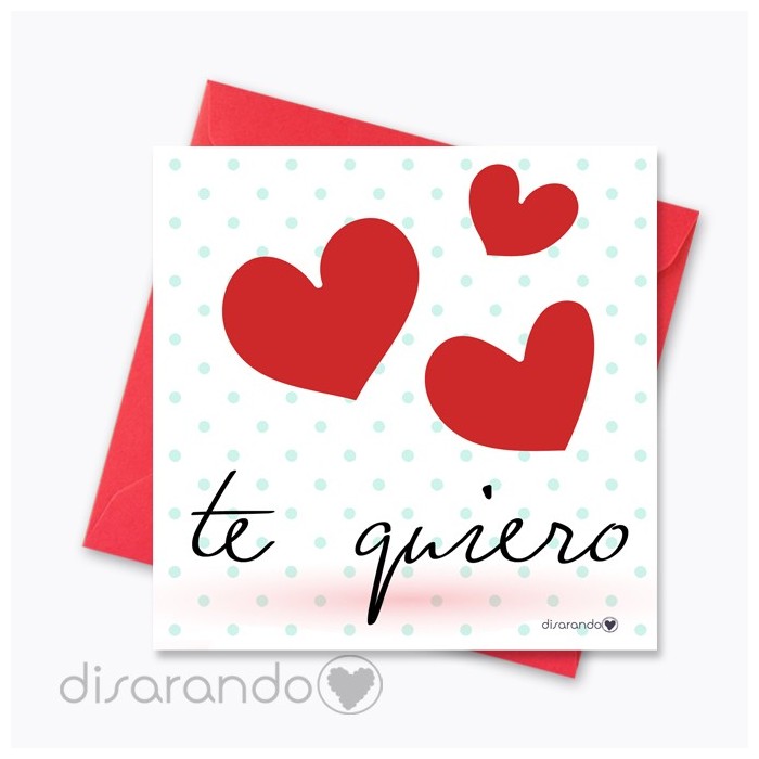 Tarjeta Te quiero
