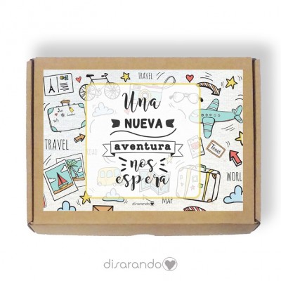 Caja personalizable Viajes (3 tamaños)