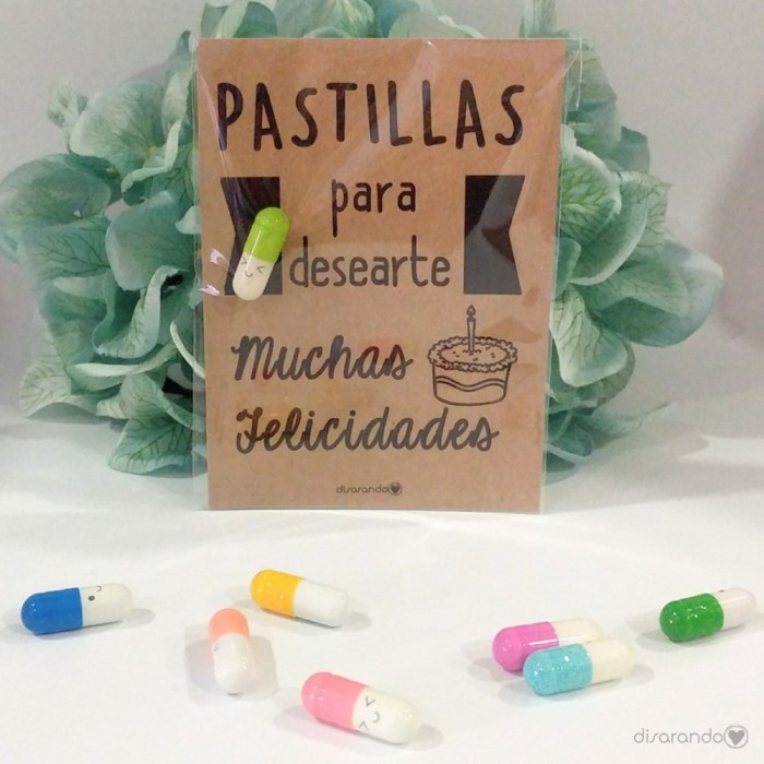Pastillas para "desearte muchas felicidades"