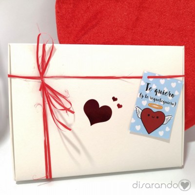 Caja corazón blanca