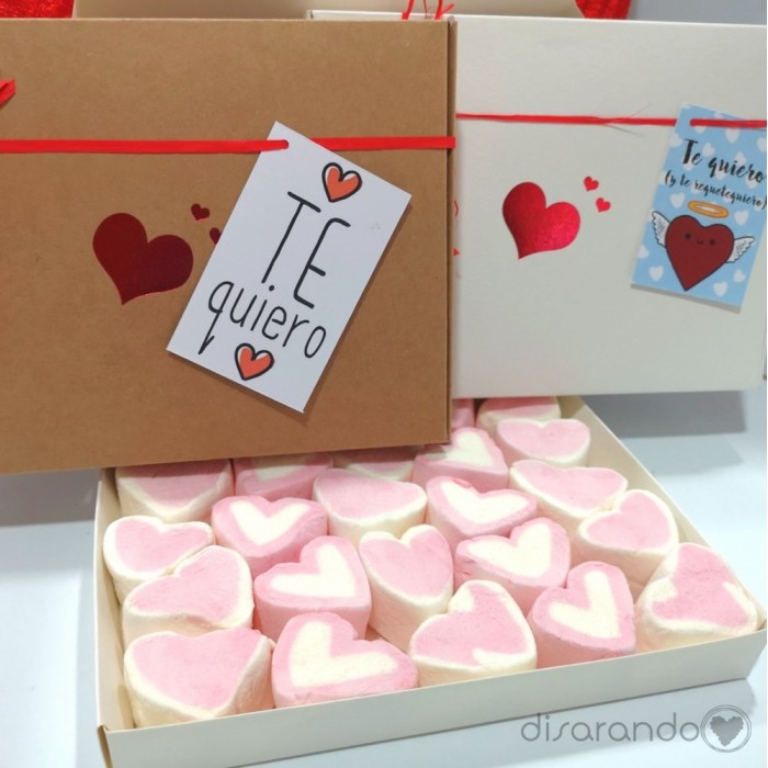 Caja corazón blanca