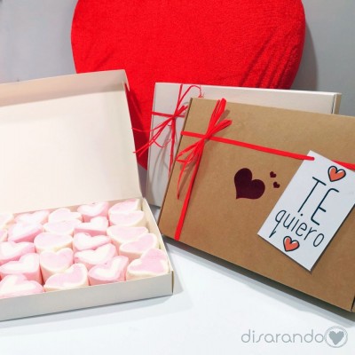 Caja corazón blanca