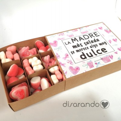 Caja chuches "La madre más salada se merece algo muy dulce"