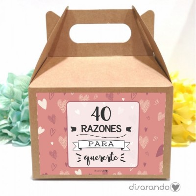 Caja personalizable Love (3 tamaños)
