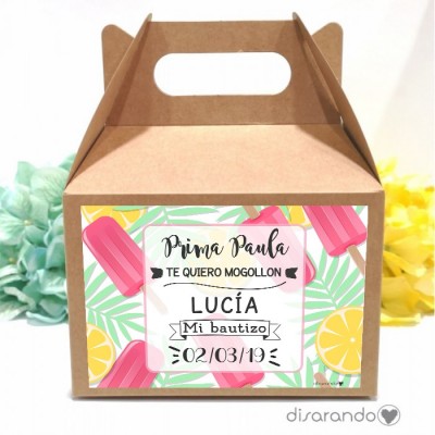 Caja personalizable Helados (3 tamaños)