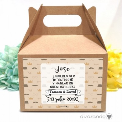 Caja personalizable Moustache (3 tamaños)