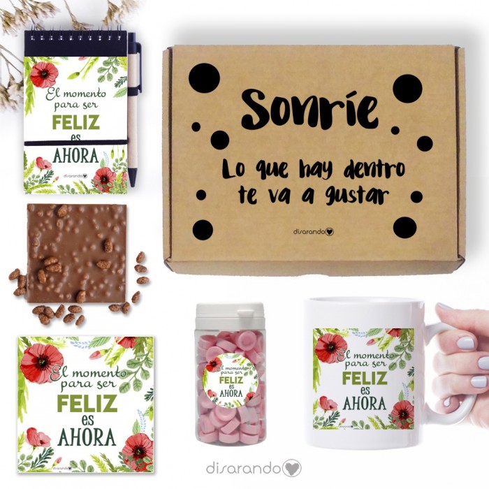 Kit "El momento para ser feliz es ahora"