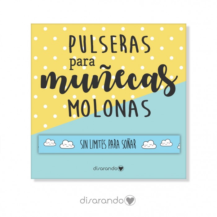 Pulsera mensaje "Sin límites para soñar"
