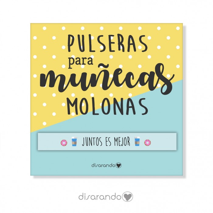 Pulsera mensaje "Juntos es mejor"