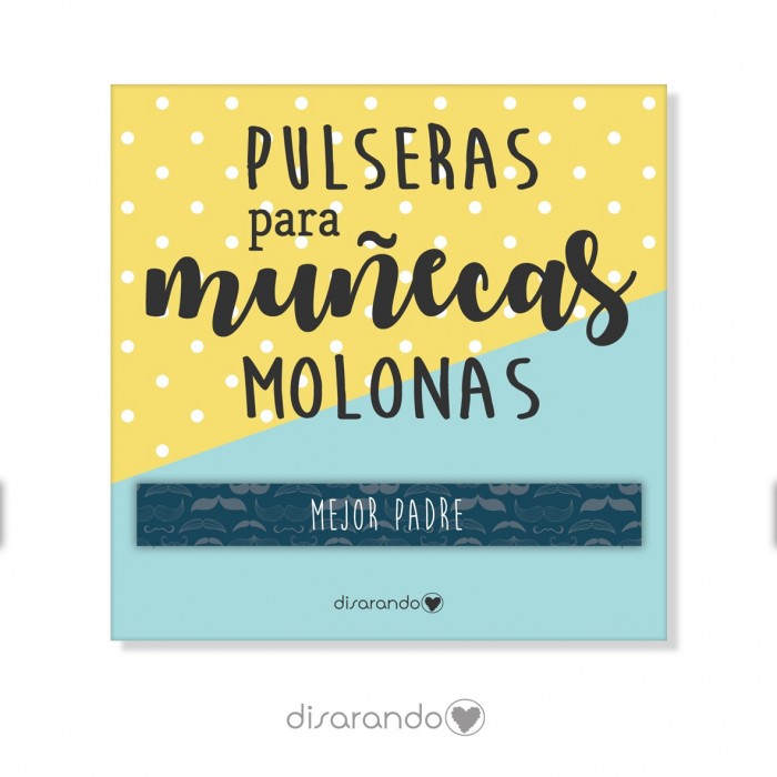 Pulsera mensaje "Mejor padre"