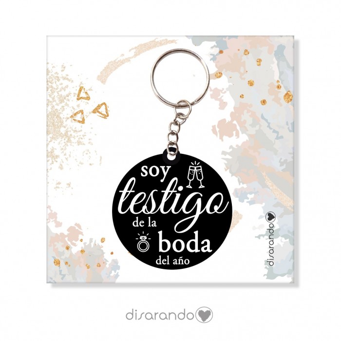 Llavero "Testigo de boda"