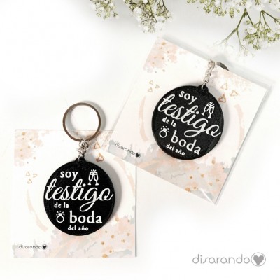 Llavero "Testigo de boda"