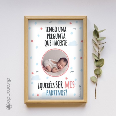Lámina Padrinos Personalizable