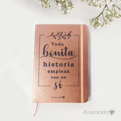 Caja Libreta + Pluma "Toda bonita historia... "