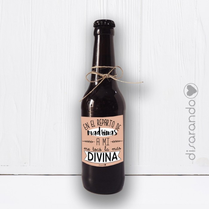 Botellín Cerveza Madrina Divina
