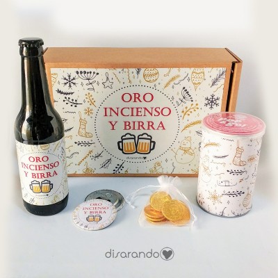 Kit Cerveza "Oro, incienso y... birra"