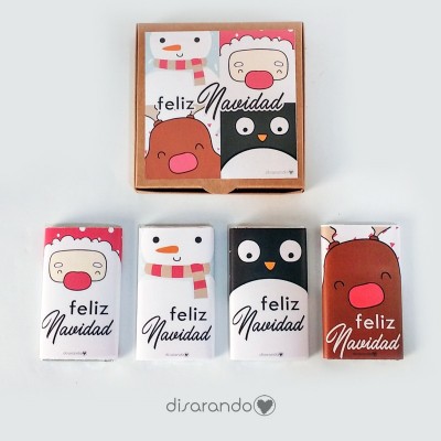 Caja Chocolatinas "Feliz Navidad"