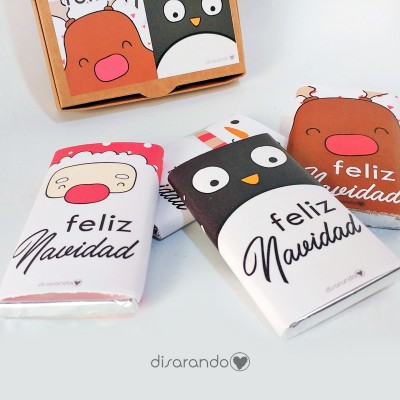 Caja Chocolatinas "Feliz Navidad"