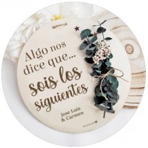 Placas con flores