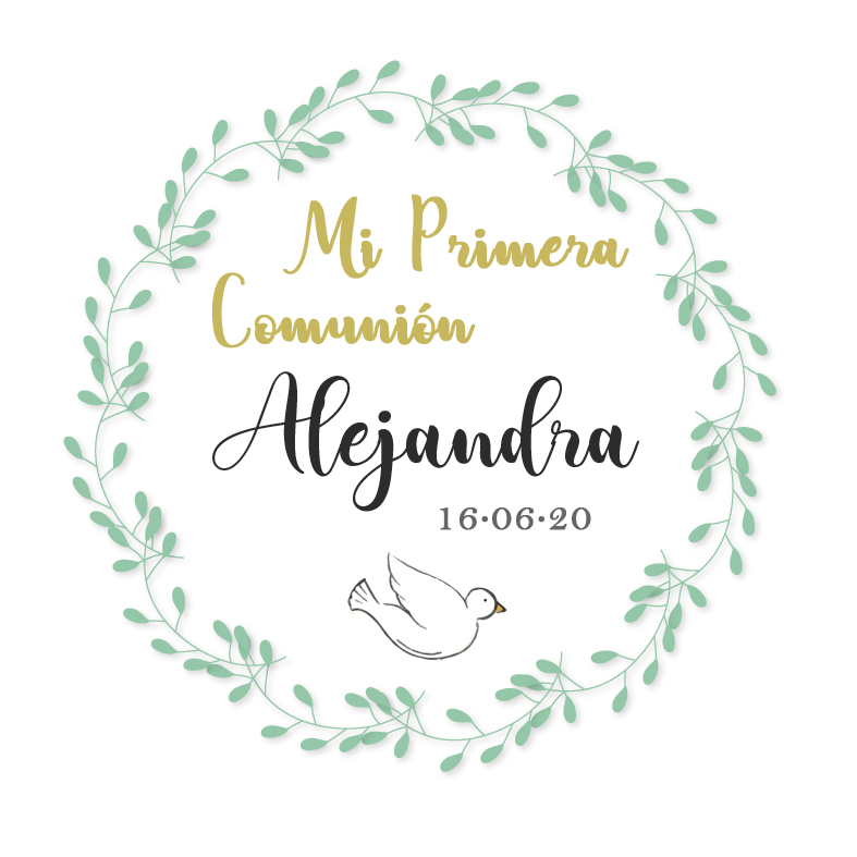 Etiquetas Comunión